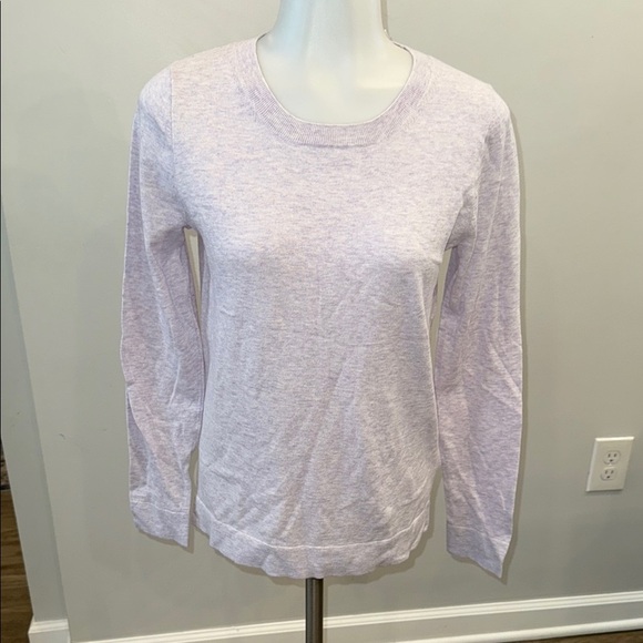 J. Crew Factory XS Teddie Fitted Purple Long Sleeve Sweater - Picture 1 of 8